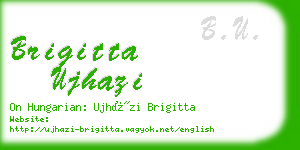 brigitta ujhazi business card